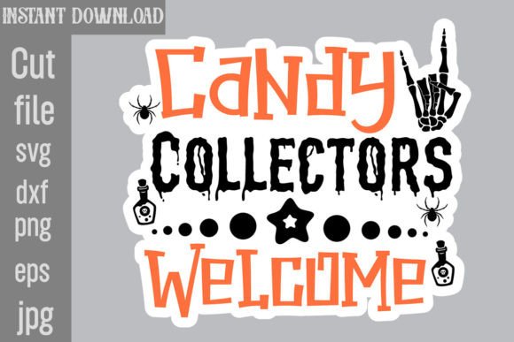 Candy Collectors Welcome SVG Cut File for Crafts and Graphics