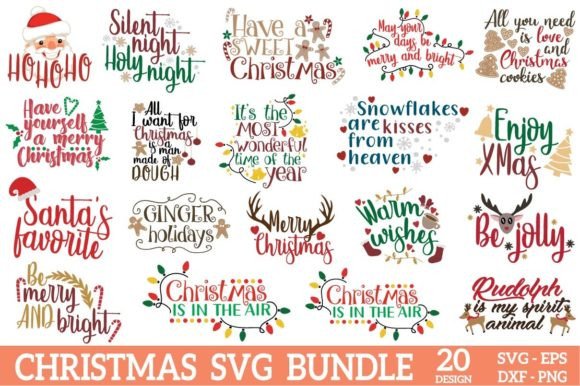 Christmas SVG Bundle for Crafts and Graphics