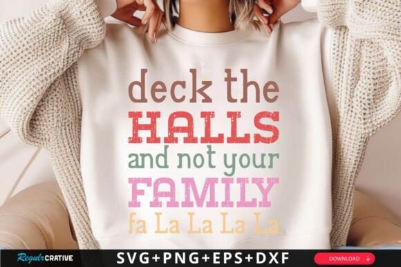 Deck the Halls SVG Design for Crafts and Graphics