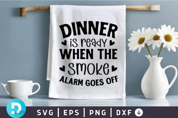 Dinner is Ready SVG Design for Crafts and Graphics