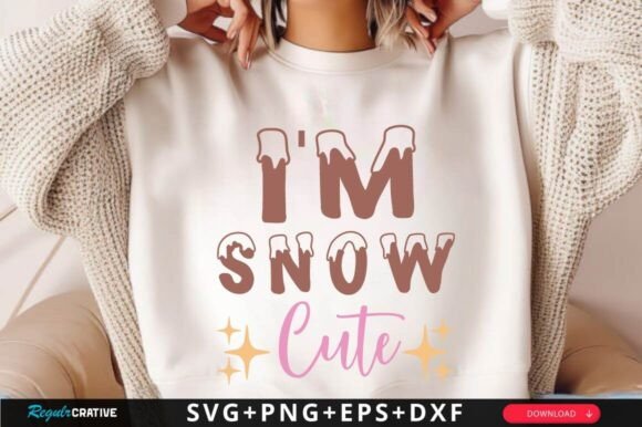I M Snow Cute SVG Design for Crafts and Graphics