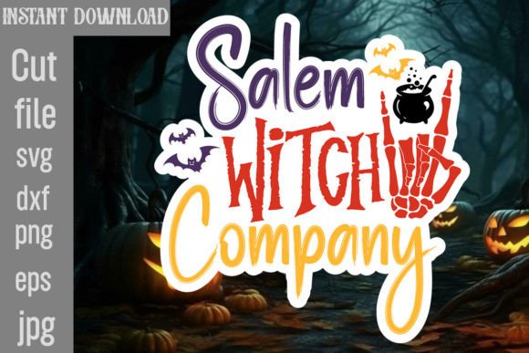 Salem Witch Company SVG Cut File for Crafts and Graphics