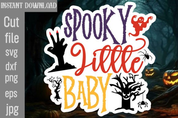 Spooky Little Baby SVG Cut File for Crafts and Graphics