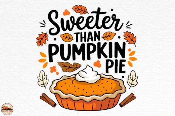 Sweeter Than Pumpkin Pie Thanksgiving Graphics